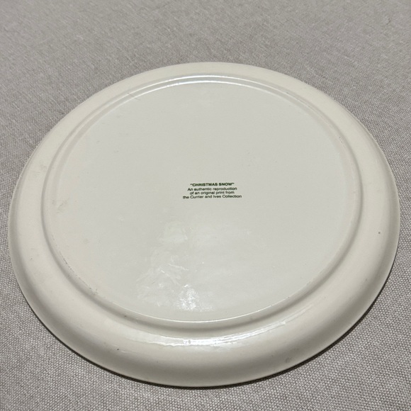 “Christmas Snow”Platter-Auth Reproduction of an Orig Currier & Ives Collection - Picture 5 of 8